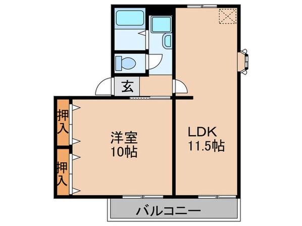 ソファレ羽衣Ａ棟の物件間取画像